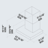 Falmec FOLIN48W12OS - Dimensions Guide