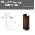 ZLINE KBRRE - Wooden Chimney Extension