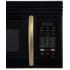 Forno Scalo FOTR300730BLK - Scalo 30-Inch Over the Range Microwave, Black – 1.6 cu.ft, 300 CFM Vent, Touch Control, LED Light