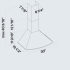 Falmec Potenza FPAFR30W3SS - Dimensions Guide