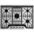 Frigidaire Professional Series FPGC3077RS - 30" Gas Cooktop with Center PowerPlus Burner and PrecisionPro Controls