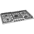 Frigidaire Professional Series FPGC3677RS - Five (5) Burners under Continuous Cast Iron with Black Matte Finish