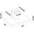 Falmec MERCURIO FPMEU30B3SS - MERCURIO Under Cabinet Range Hood in Dimensions Guide