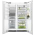 Fisher &amp; Paykel FPREFFR8 - Side-by-Side Column Refrigerator &amp; Freezer Set with 30 Inch Refrigerator and 24 Inch Freezer in Stainless Steel
