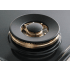 Forza FR304DF - 30 Inch Freestanding Professional Dual Fuel Range in Full Brass Burner View