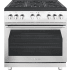Forza FR366SE - 36 Inch Freestanding Professional Gas Range in Front View