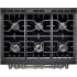 Forza FR366SE - 36 Inch Freestanding Professional Gas Range in Infinito™ Grate System View