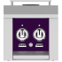 Hestan AGB2CPPP - Color Control Panel for Double Side Burner in Purple/Lush