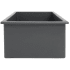 ZLINE FRC5124CL30 - 0-Inch Rome Dual Mount Single Bowl Fireclay Kitchen Sink with Bottom Grid in Charcoal