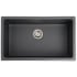 ZLINE FRC5124CL30 - 0-Inch Rome Dual Mount Single Bowl Fireclay Kitchen Sink with Bottom Grid in Charcoal