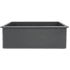 ZLINE FRC5124CL30 - 0-Inch Rome Dual Mount Single Bowl Fireclay Kitchen Sink with Bottom Grid in Charcoal