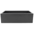 ZLINE FRC5131CL33 - 33-Inch Venice Farmhouse Apron Front Single Bowl Reversible Fireclay Kitchen Sink with Bottom Grid in Charcoal