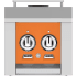 Hestan AGB2CPOR - Color Control Panel for Double Side Burner in Orange/Citra