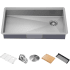 Kraus KWU1103255 - 32 Inch Kore™ Undermount Workstation Single Bowl Kitchen Sink with Accessories