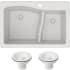 Kraus Quarza Series KGD442WHITEPST1WH - Front