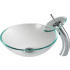Kraus Crystal Series CGV10012MM10CH - 16 1/2 Inch Crystal Clear Glass Vessel Sink