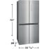 Frigidaire FRQG1721AV - Counter-Depth 4-Door Refrigerator