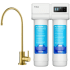 Kraus FS1000FF100BB - 2-Stage Under-Sink Filtration System with Single Handle Drinking Water Filter Faucet in Brushed Brass