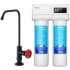 Kraus FS1000FF101MBRD - 2-Stage Under-Sink Filtration System with Urbix™ Single Handle Drinking Water Filter Faucet in Matte Black / Red