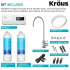 Kraus Bolden Series FS1000FF104MB - KRAUS® Purita™ 2-Stage Under-Sink Filtration System with Bolden™ Single Handle Drinking Water Filter Faucet - Kit Included