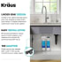 Kraus Bolden Series FS1000FF104MB - 2-Stage Under-Sink Filtration System with Single Handle Drinking Water Filter Faucet