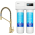 Kraus Bolden Series FS1000FF104BB - KRAUS® Purita™ 2-Stage Under-Sink Filtration System with Bolden™ Single Handle Drinking Water Filter Faucet