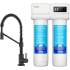 Kraus Bolden Series FS1000FF104MB - 2-Stage Under-Sink Filtration System with Single Handle Drinking Water Filter Faucet in Matte Black