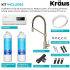 Kraus FS1000FF104SFACB - KRAUS® Purita™ 2-Stage Under-Sink Filtration System with Bolden™ Single Handle Drinking Water Filter Faucet - Kit Included