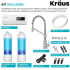 Kraus FS1000FF104SFS - KRAUS® Purita™ 2-Stage Under-Sink Filtration System with Bolden™ Single Handle Drinking Water Filter Faucet - Kit Included