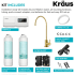 Kraus FS1001FF100BB - 2-Stage Under-Sink Filtration System with Single Handle Drinking Water Filter Faucet Kit Included