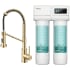 Kraus FS1001KFF1610SFACB - 2-in-1 Commercial Style Pull-Down Single Handle Water Filter Kitchen Faucet with 2-Stage Under-Sink Filtration System