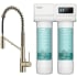 Kraus Oletto Series FS1001KFF2631SFACB - 2-in-1 Commercial Style Pull-Down Single Handle Water Filter Kitchen Faucet with 2-Stage Under-Sink Filtration System