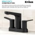 Kraus Indy™ Series FUS14102MB - 2 Handle Centerset Bathroom Faucet