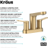 Kraus Indy™ Series FUS14102SFBB - 2 Handle Centerset Bathroom Faucet