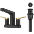 Kraus Indy™ Series FUS14102SFBBMB - 2 Handle Centerset Bathroom Faucet