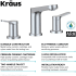 Kraus Indy™ Series FUS14103CH - 2 Handle 8-Inch Widespread Bathroom Faucet with 1.2 GPM Flow Rate