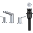 Kraus Indy™ Series FUS14103CH - 2 Handle 8-Inch Widespread Bathroom Faucet with 1.2 GPM Flow Rate