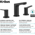 Kraus Indy™ Series FUS14103MB - 2 Handle 8-Inch Widespread Bathroom Faucet with 1.2 GPM Flow Rate