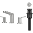 Kraus Indy™ Series FUS14103SFBN - 2 Handle 8-Inch Widespread Bathroom Faucet with 1.2 GPM Flow Rate