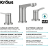 Kraus Indy™ Series FUS14103SFBN - 2 Handle 8-Inch Widespread Bathroom Faucet with 1.2 GPM Flow Rate