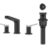 Kraus Indy™ Series FUS14103SFBNMB - 2 Handle 8-Inch Widespread Bathroom Faucet with 1.2 GPM Flow Rate