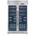 Forno FWCDR661048S - Abruzzo 48-Inch Dual Zones Wine Cellar, 102 Bottles, 24 cu. ft., Green Acrylic Holders &amp; Black Shelves