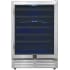 Forno Bacchino FWCDR663424S - Bacchino 24 Inch Wine Cooler, Stainless Steel, with LED Lighting, Triple Glass Door, 51 Bottle Capacity, Built-In or Freestanding