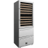 Forno Alta Qualita Celano FWCDR669730S - Celano 30 Inch Freestanding/Built-In Dual Zone Wine Cooler and Beverage Cooler in Angled View