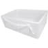Nantucket Sinks Cape Collection GARLAND30W - 30 1/4 Inch Italian Farmhouse Fireclay Sink Garland with Embossed Decorative Design