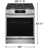 Frigidaire Gallery Series GCFG3070BF - 30" Front Control Gas Range with Stone-Baked Pizza