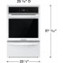 Frigidaire GCWG2438AW - 24" Single Gas Wall Oven with Air Fry
