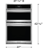 Frigidaire Gallery Series GCWM2767AF - 27" Electric Wall Oven and Microwave Combination
