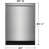 Frigidaire Gallery Series GDPH4525AF - 24" Ultra Quiet 42 dBA Dishwasher