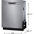 Frigidaire Gallery Series GDSP4715AF - 24" Stainless Steel Tub Built-In Dishwasher with CleanBoost?